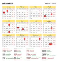Kalender 2025