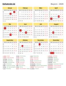 Kalender 2028