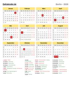 Kalender 2028
