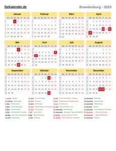 Kalender 2025