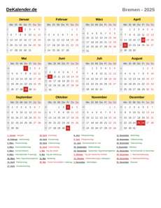 Kalender 2025