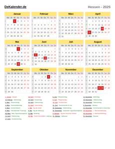 Kalender 2025