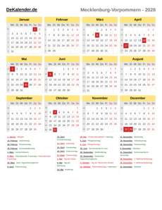 Kalender 2028