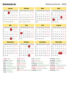 Kalender 2025
