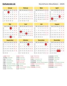 Kalender 2025