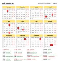 Kalender 2025