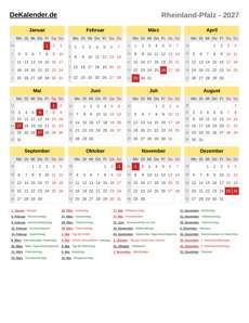 Kalender 2027