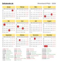 Kalender 2028