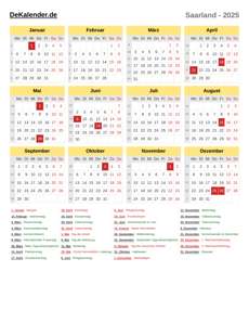 Kalender 2025