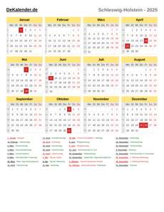 Kalender 2025