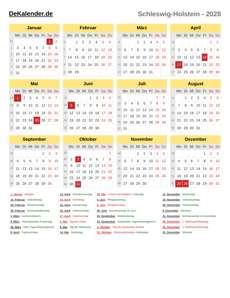 Kalender 2028