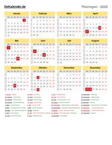 Kalender 2028